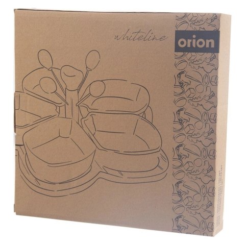 Miseczki na przekąski porcelanowe białe WHITELINE 28,5 cm 10 el. Orion Miseczki na przekąski porcelanowe białe WHITELINE 28,5 cm 10 el. Orion