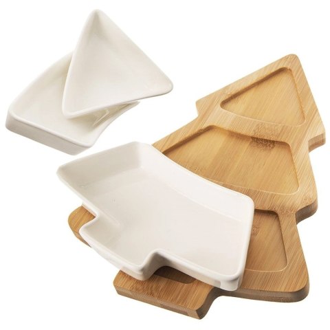 Miseczki na przekąski porcelanowe białe WHITELINE 28 cm 4 el. Orion Miseczki na przekąski porcelanowe białe WHITELINE 28 cm 4 el. Orion