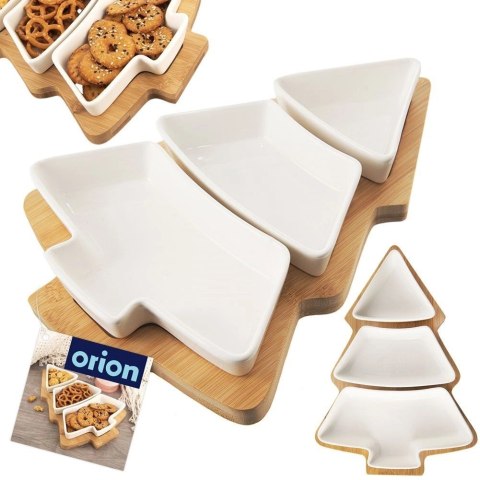Miseczki na przekąski porcelanowe białe WHITELINE 28 cm 4 el. Orion Miseczki na przekąski porcelanowe białe WHITELINE 28 cm 4 el. Orion