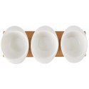 Miseczki na przekąski z łyżeczkami porcelanowe białe na tacy WHITELINE 32 cm 7 el. Orion