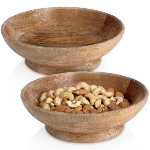Miska drewniana 16 cm, 400 ml 2 szt. Home Styling Collection Miska drewniana 16 cm, 400 ml 2 szt. Home Styling Collection