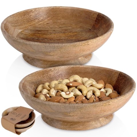 Miska drewniana 16 cm, 400 ml 2 szt. Home Styling Collection Miska drewniana 16 cm, 400 ml 2 szt. Home Styling Collection