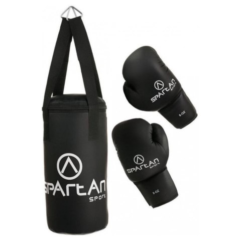 Zestaw Bokserski Rękawice Worek Treningowy do Boksowania Podwieszany 8 kg Spartan Zestaw Bokserski Rękawice Worek Treningowy do Boksowania Podwieszany 8 kg Spartan