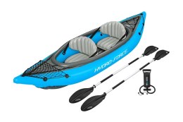 Zestaw Kajak Dwuosobowy Dmuchany Pompowany Wiosła Pompka Torba 331 x 88 cm Bestway