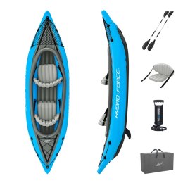 Zestaw Kajak Dwuosobowy Dmuchany Pompowany Wiosła Pompka Torba 331 x 88 cm Bestway
