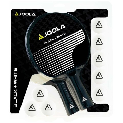 Zestaw Rakietki Paletki do Tenisa Stołowego z Piłeczkami JOOLA Black White JOOLA Zestaw Rakietki Paletki do Tenisa Stołowego z Piłeczkami JOOLA Black White JOOLA