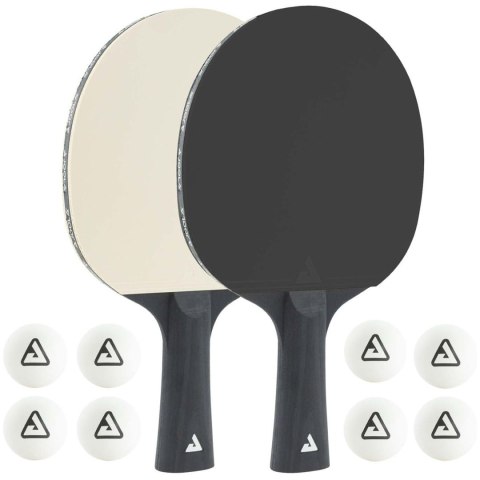 Zestaw Rakietki Paletki do Tenisa Stołowego z Piłeczkami JOOLA Black White JOOLA Zestaw Rakietki Paletki do Tenisa Stołowego z Piłeczkami JOOLA Black White JOOLA