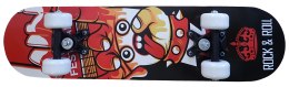 Deskorolka Klasyczna dla Dzieci Drewniana KUBISPORT Rock&Roll