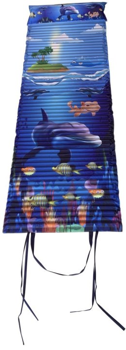 Leżak Plażowy Piankowy z Zagłówkiem Nadrukiem KUBISPORT 184 x 55 x 1,5 cm