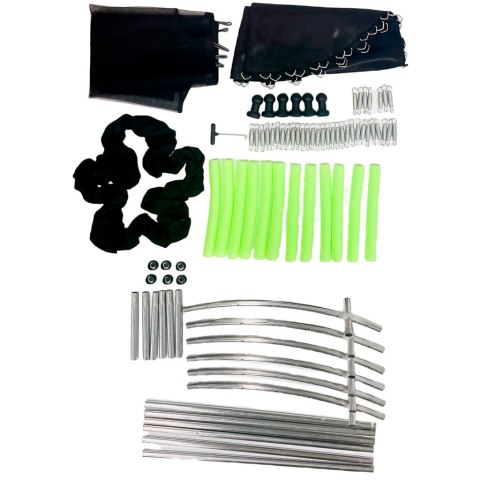 Trampolina do domu ogrodu dla dzieci siatka piłki 140cm 55inch zielona Trampolina do domu ogrodu dla dzieci siatka piłki 140cm 55inch zielona