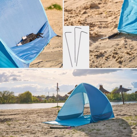 Namiot plażowy parawan samorozkładający na plażę ogród ogrodowy POPUP ochronny UV Namiot plażowy parawan samorozkładający na plażę ogród ogrodowy POPUP ochronny UV