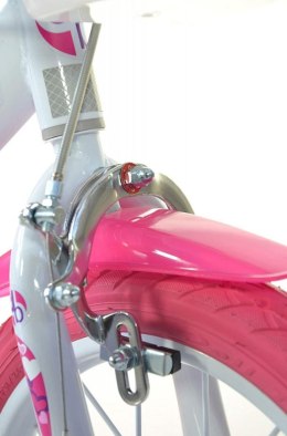 Rowerek Rower Dziecięcy dla Dzieci Dziewczynki z Bocznymi Kółkami DINO 14