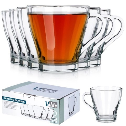 Zestaw Szklanki Kubki do Napojów Soku Wody VILDE 280 ml 6 szt. Vilde Zestaw Szklanki Kubki do Napojów Soku Wody VILDE 280 ml 6 szt. Vilde