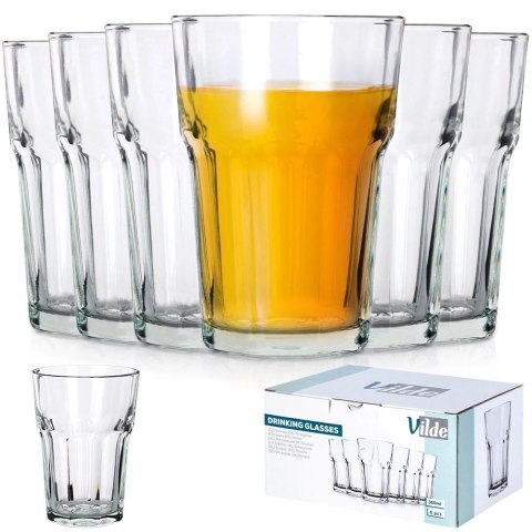 Zestaw Szklanki Kubki do Napojów Soku Wody VILDE 360 ml 6 szt. Vilde Zestaw Szklanki Kubki do Napojów Soku Wody VILDE 360 ml 6 szt. Vilde