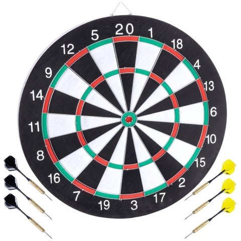 Tarcza do gry w darta drewniana dwustronna 42 cm Master Darts Tarcza do gry w darta drewniana dwustronna 42 cm Master Darts