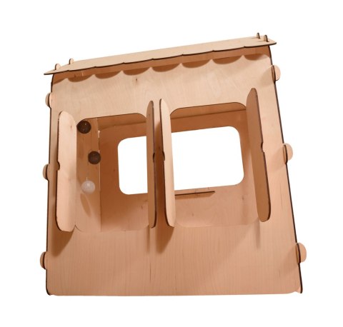 Domek ogrodowy drewniany stolik tablica kredowa 86 x 137 x 105 cm Domek ogrodowy drewniany stolik tablica kredowa 86 x 137 x 105 cm