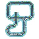 Tor samochodowy puzzle policja auto z napędem znaki drogowe ulica miasto 47 elementów