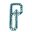 Tor samochodowy puzzle policja auto z napędem znaki drogowe ulica miasto 47 elementów