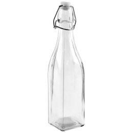 Butelka szklana kwadratowa na alkohol wino nalewkę likier syrop z korkiem klipsem 0,53 l Grupa Orion Sp. z o.o.