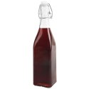 Butelka szklana kwadratowa na alkohol wino nalewkę likier syrop z korkiem klipsem 0,53 l Grupa Orion Sp. z o.o.