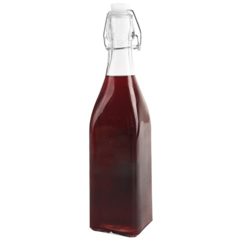 Butelka szklana kwadratowa na alkohol wino nalewkę likier syrop z korkiem klipsem 0,53 l Grupa Orion Sp. z o.o. Butelka szklana kwadratowa na alkohol wino nalewkę likier syrop z korkiem klipsem 0,53 l Grupa Orion Sp. z o.o.