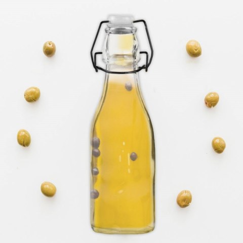 Butelka szklana kwadratowa z klipsem korkiem na oliwę alkohol syrop 0,29 l Grupa Orion Sp. z o.o. Butelka szklana kwadratowa z klipsem korkiem na oliwę alkohol syrop 0,29 l Grupa Orion Sp. z o.o.