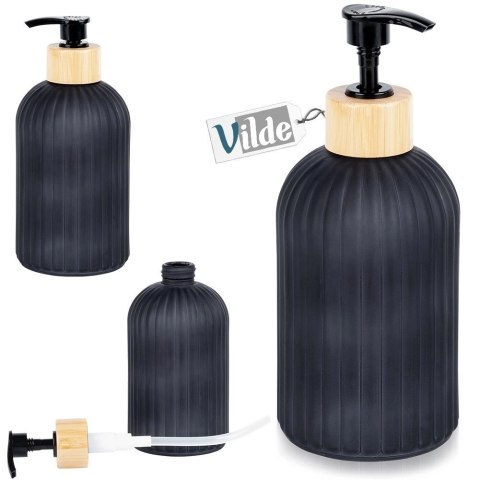 Dozownik do mydła szklany czarny 400 ml Grupa Orion Sp. z o.o. Dozownik do mydła szklany czarny 400 ml Grupa Orion Sp. z o.o.
