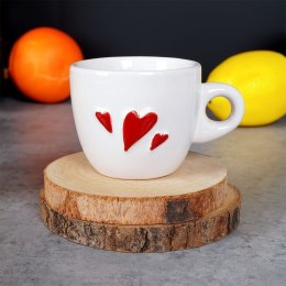 Filiżanka do kawy espresso ceramiczna serce 80 ml Grupa Orion Sp. z o.o.