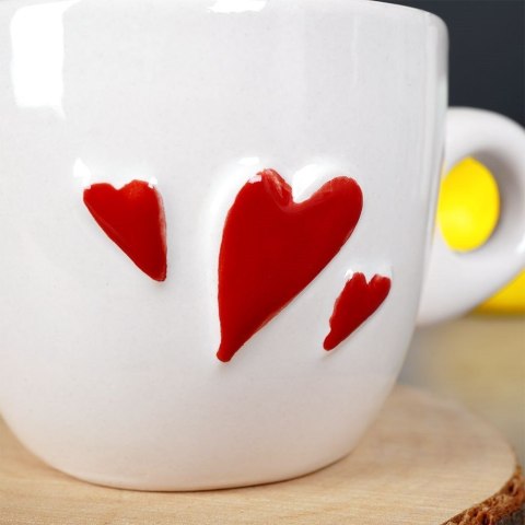 Filiżanka do kawy espresso ceramiczna serce 80 ml Grupa Orion Sp. z o.o. Filiżanka do kawy espresso ceramiczna serce 80 ml Grupa Orion Sp. z o.o.