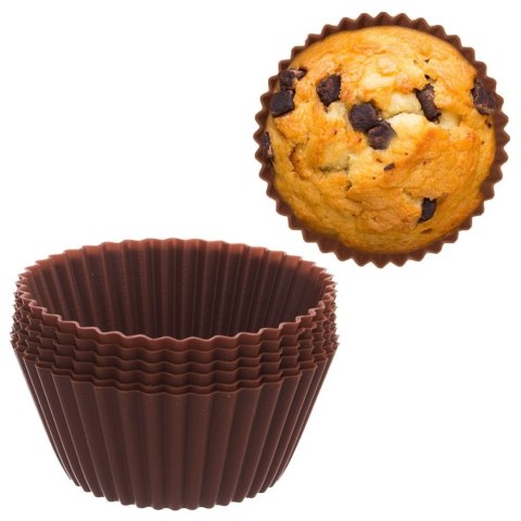 Forma silikonowa do pieczenia muffinek babeczek na muffinki silikonowa foremki 6 sztuk Grupa Orion Sp. z o.o. Forma silikonowa do pieczenia muffinek babeczek na muffinki silikonowa foremki 6 sztuk Grupa Orion Sp. z o.o.