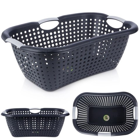 Kosz na pranie plastikowy czarny 26 l Grupa Orion Sp. z o.o. Kosz na pranie plastikowy czarny 26 l Grupa Orion Sp. z o.o.