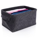 Koszyk do przechowywania filcowy składany czarny 36x27x20 cm Grupa Orion Sp. z o.o.