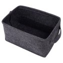 Koszyk do przechowywania filcowy składany czarny 36x27x20 cm Grupa Orion Sp. z o.o.