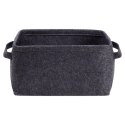 Koszyk do przechowywania filcowy składany czarny 36x27x20 cm Grupa Orion Sp. z o.o.