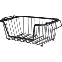 Koszyk na owoce i warzywa metalowy czarny loft 32x20x13,5 cm Grupa Orion Sp. z o.o.