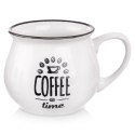 Kubek ceramiczny z uchem do kawy herbaty biały 320 ml Grupa Orion Sp. z o.o.