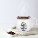 Kubek ceramiczny z uchem do kawy herbaty biały 320 ml Grupa Orion Sp. z o.o.