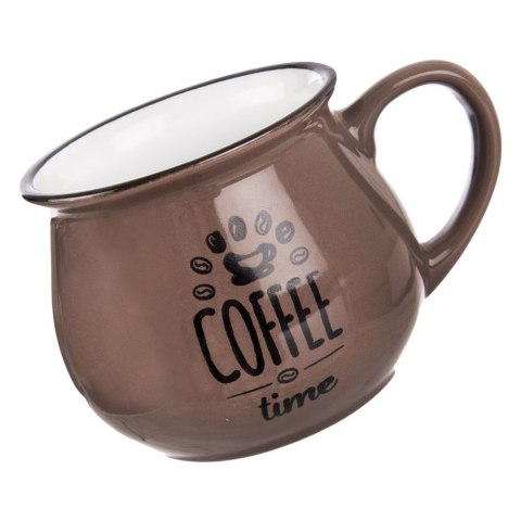 Kubek ceramiczny z uchem do kawy herbaty brązowy 320 ml Grupa Orion Sp. z o.o. Kubek ceramiczny z uchem do kawy herbaty brązowy 320 ml Grupa Orion Sp. z o.o.