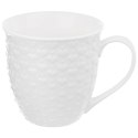 Kubek ceramiczny z uchem do picia kawy herbaty napojów serca biały 580 ml Grupa Orion Sp. z o.o.