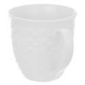 Kubek ceramiczny z uchem do picia kawy herbaty napojów serca biały 580 ml Grupa Orion Sp. z o.o.