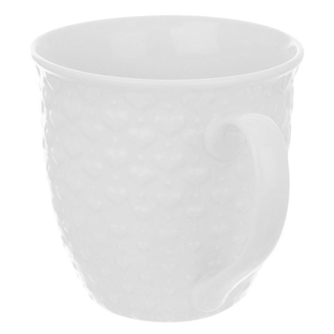 Kubek ceramiczny z uchem do picia kawy herbaty napojów serca biały 580 ml Grupa Orion Sp. z o.o. Kubek ceramiczny z uchem do picia kawy herbaty napojów serca biały 580 ml Grupa Orion Sp. z o.o.