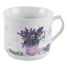 Kubek ceramiczny z uchem / garnuszek do podgrzewania lawenda 700 ml Grupa Orion Sp. z o.o.