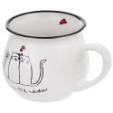 Kubek ceramiczny z uchem koty kotki do picia kawy herbaty 300 ml Grupa Orion Sp. z o.o.