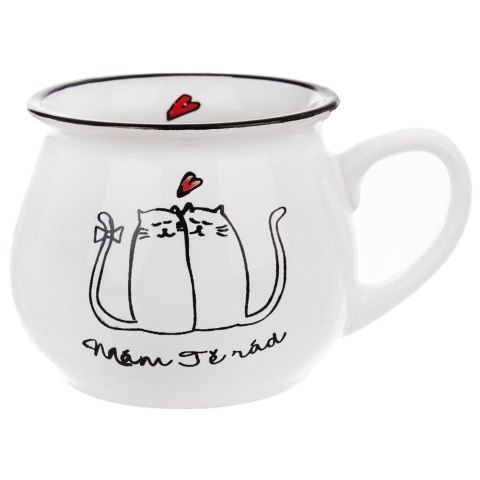 Kubek ceramiczny z uchem koty kotki do picia kawy herbaty 300 ml Grupa Orion Sp. z o.o. Kubek ceramiczny z uchem koty kotki do picia kawy herbaty 300 ml Grupa Orion Sp. z o.o.