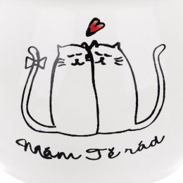 Kubek ceramiczny z uchem koty kotki do picia kawy herbaty 300 ml Grupa Orion Sp. z o.o.