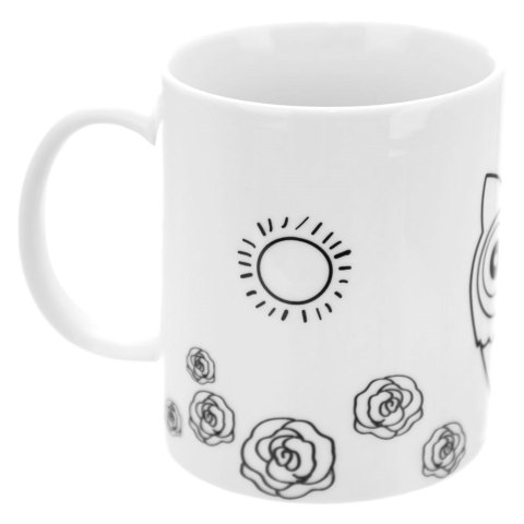 Kubek do malowania z farbkami porcelanowy sowa 330 ml Grupa Orion Sp. z o.o. Kubek do malowania z farbkami porcelanowy sowa 330 ml Grupa Orion Sp. z o.o.