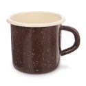 Kubek emaliowany garnuszek retro 0,4 l 8 cm brązowy Grupa Orion Sp. z o.o.