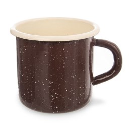 Kubek emaliowany garnuszek retro 0,4 l 8 cm brązowy Grupa Orion Sp. z o.o.