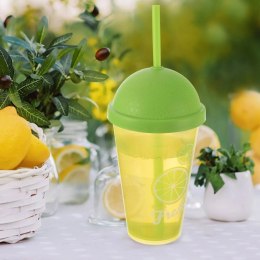 Kubek plastikowy z pokrywką i słomką 450 ml Grupa Orion Sp. z o.o.