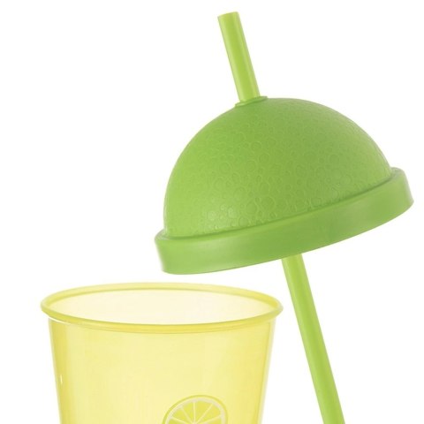 Kubek plastikowy z pokrywką i słomką 450 ml Grupa Orion Sp. z o.o. Kubek plastikowy z pokrywką i słomką 450 ml Grupa Orion Sp. z o.o.